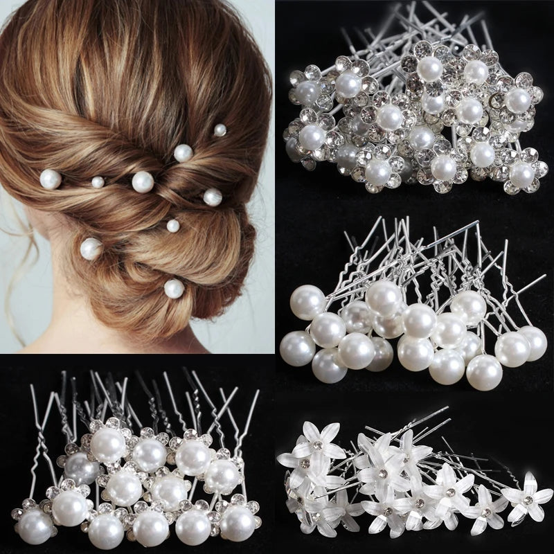 Silver Color Pearl Rhinestone Wedding Hair Combs Hair Accessories for Women Accessories Hair Ornaments Jewelry Bridal Headpiece