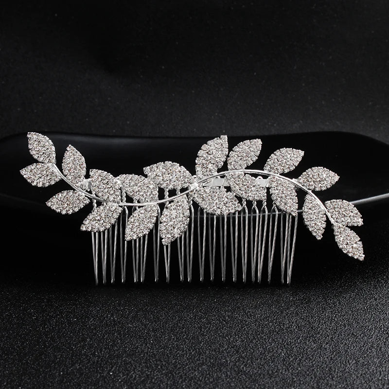 Bridal Wedding Hair Accessories Crystal Hair Combs Clips Jewelry for Women Rhinestone Bride Headpiec Party Bridesmaid Gift